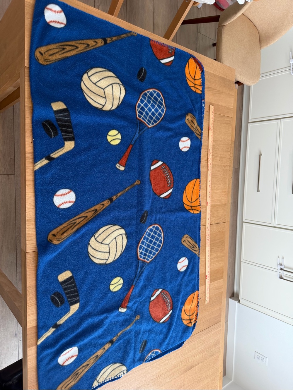 Sports Themed Fleece Blanket 50”x60”